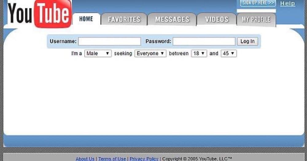 YouTube in 2005