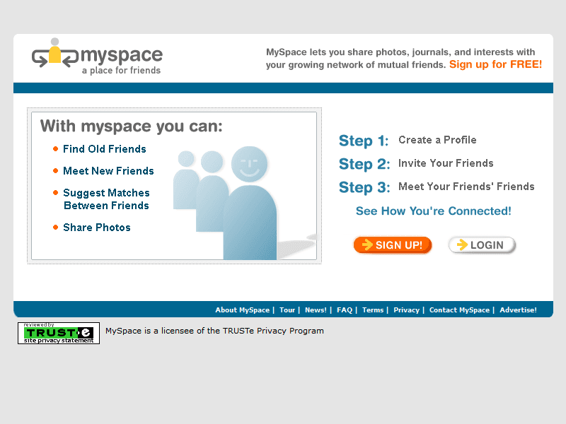 Myspace in 2003