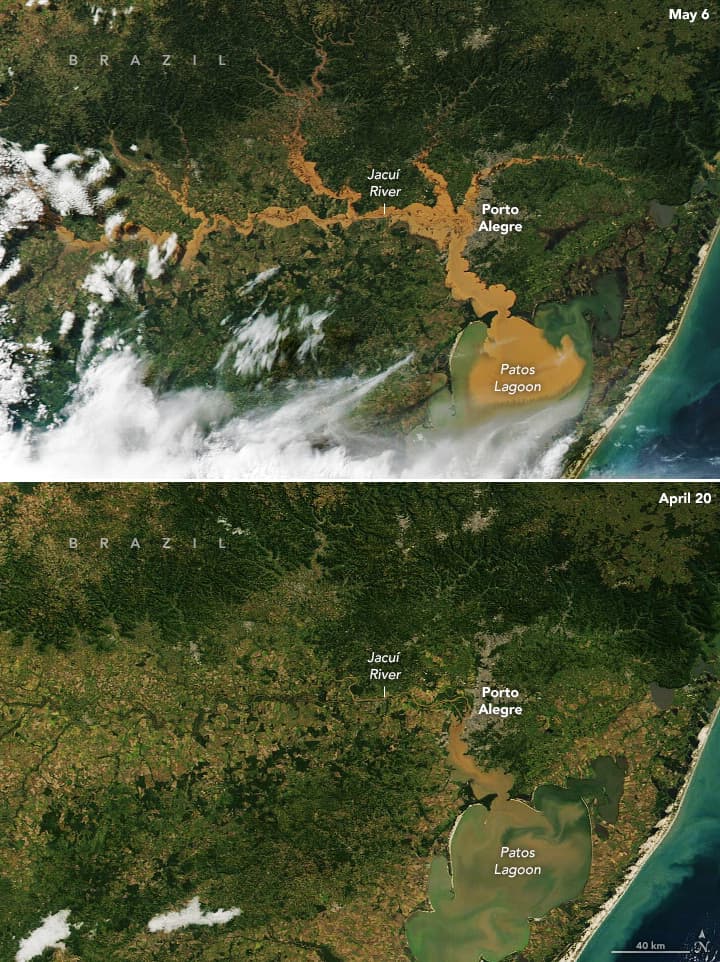 Floods Engulf Porto Alegre CREDIT nasa.gov