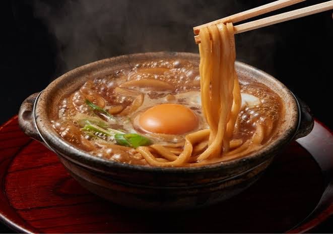udon noodles stewed in miso